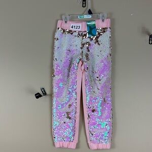 365 kid’s garanimals pink girls sequin jogger pants. NWT
